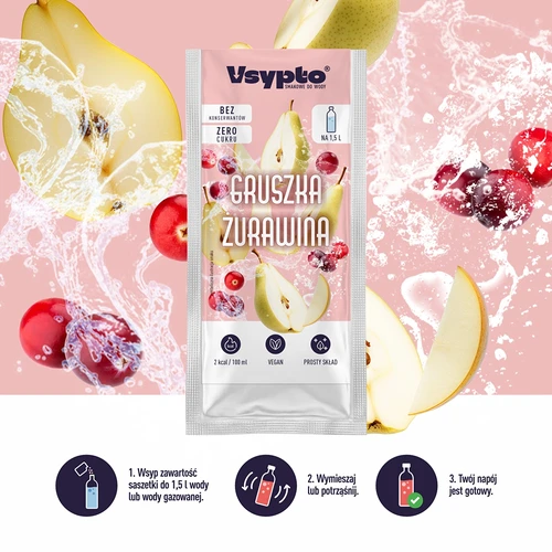 VSYPTO körte–vörösáfonya ízben, 9 g - 6