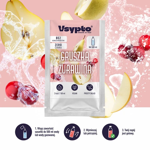 VSYPTO körte-vörösáfonya ízű, 3 g - 6