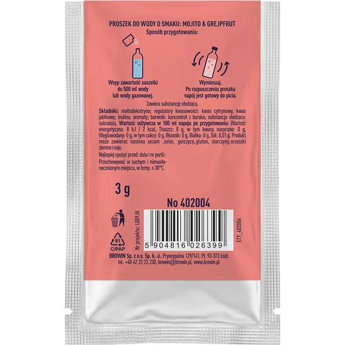 VSYPTO Mojito Grapefruit ízű, 3 g - 3