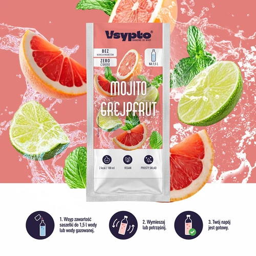 Vsypto Mojito Grapefruit ízű, 9 g - 6