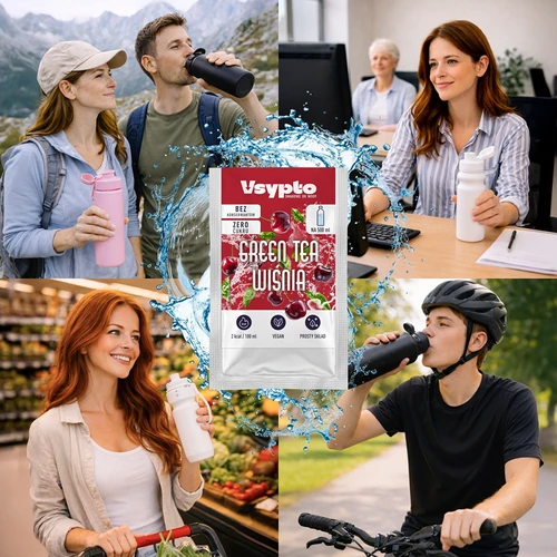 VSYPTO zöld tea–meggy ízű, 3 g - 8