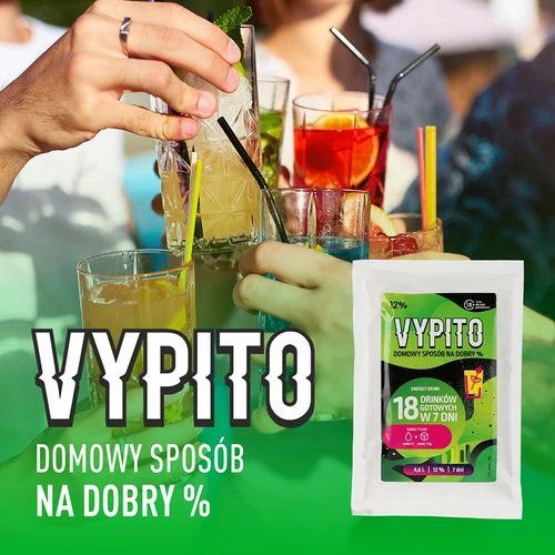 VYPITO 12%, 18 drinkhez elegendő tasak - Energiaital, 126 g - 6