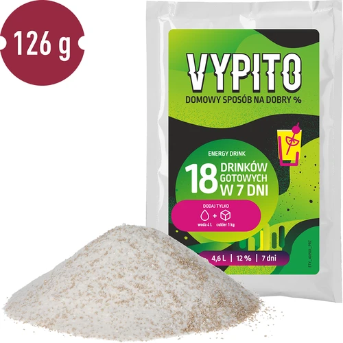 VYPITO 12%, 18 drinkhez elegendő tasak - Energiaital, 126 g - 3