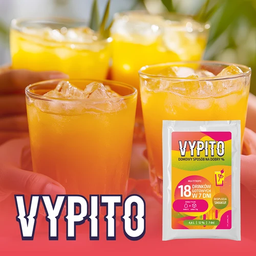 VYPITO 12%, 18 drinkhez való tasak – Multitropic, 126g - 6