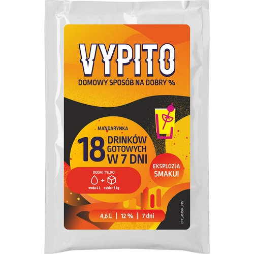 VYPITO 12%, tasak 18 koktélhoz - Mandarin, 126g