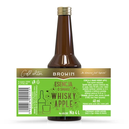 Whisky Apple ízű eszencia – 40 ml, 4 literhez - 4