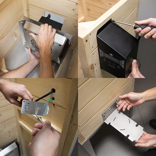 Wi‑Fi-s füstölő, 200 L – dragON WOOD 100IQ elektromos fűtőmodullal és vezérlővel - 14