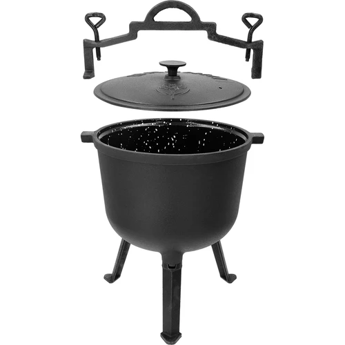 Zománcozott öntöttvas bogrács, 10 l - 2