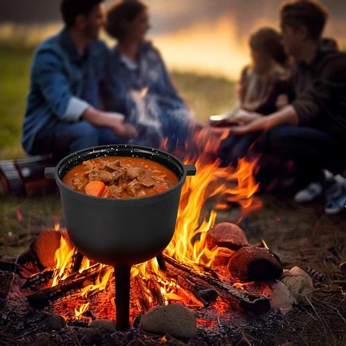 Zománcozott öntöttvas bogrács, 10 l - 6
