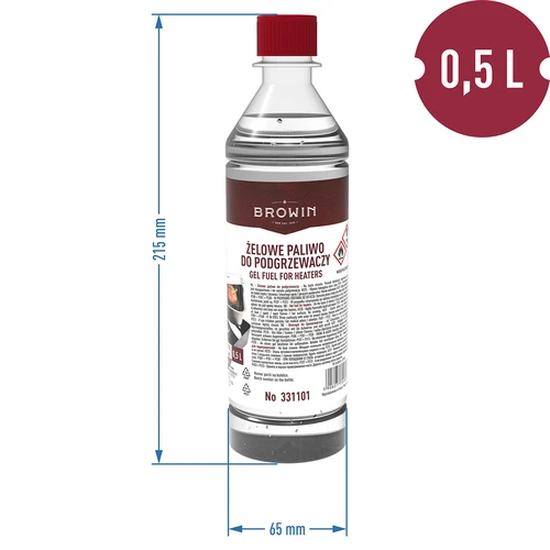 Zselés tüzelőanyag füstölő melegítőkhöz 0,5 L - 2