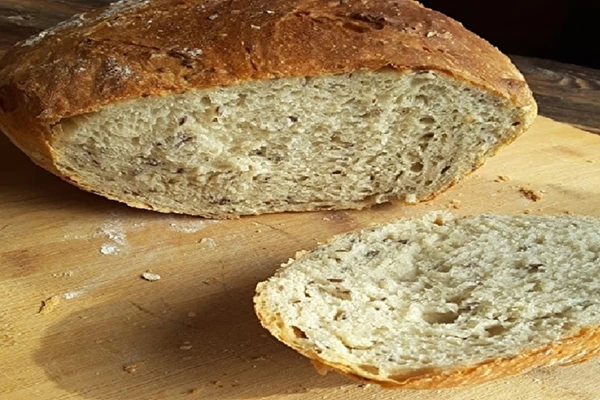 Élesztős búzakenyér lenmaggal