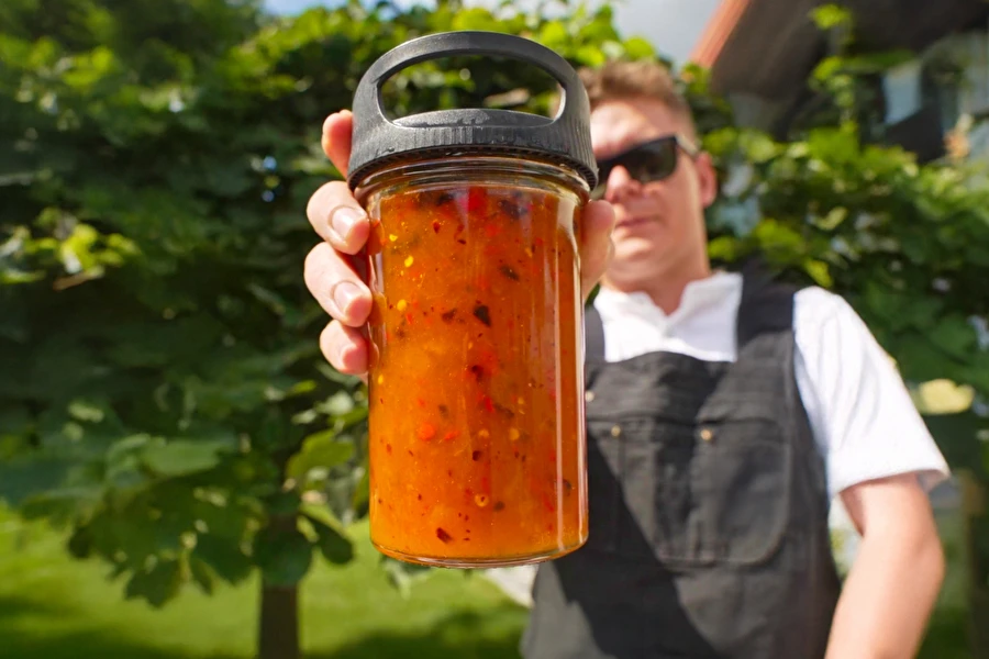 Browin Przepiśnik - Pikáns őszibarackdzsem chilivel és rumos aromával